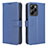Leather Case Stands Flip Cover Holder BY1 for Xiaomi Poco X5 Pro 5G Blue
