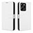 Leather Case Stands Flip Cover Holder BY1 for Xiaomi Poco X5 Pro 5G White