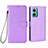 Leather Case Stands Flip Cover Holder BY1 for Xiaomi Redmi 10 5G Purple