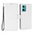 Leather Case Stands Flip Cover Holder BY1 for Xiaomi Redmi 10 5G White