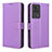 Leather Case Stands Flip Cover Holder BY1 for Xiaomi Redmi K60E 5G Purple