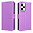 Leather Case Stands Flip Cover Holder BY1 for Xiaomi Redmi Note 12 Explorer Purple