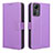 Leather Case Stands Flip Cover Holder BY1 for Xiaomi Redmi Note 12S Purple