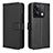 Leather Case Stands Flip Cover Holder BY1 for Xiaomi Redmi Note 13 5G Black