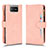 Leather Case Stands Flip Cover Holder BY2 for Asus ZenFone 8 Flip ZS672KS Rose Gold