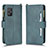 Leather Case Stands Flip Cover Holder BY2 for Asus Zenfone 8 ZS590KS Green