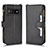 Leather Case Stands Flip Cover Holder BY2 for Google Pixel 6a 5G Black