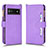 Leather Case Stands Flip Cover Holder BY2 for Google Pixel 6a 5G Purple