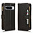 Leather Case Stands Flip Cover Holder BY2 for Google Pixel 8 Pro 5G Black