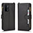 Leather Case Stands Flip Cover Holder BY2 for Oppo A54 5G Black