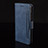 Leather Case Stands Flip Cover Holder BY2 for Realme C12 Blue