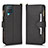 Leather Case Stands Flip Cover Holder BY2 for Samsung Galaxy A12 Black