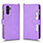 Leather Case Stands Flip Cover Holder BY2 for Samsung Galaxy A13 5G Purple