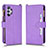 Leather Case Stands Flip Cover Holder BY2 for Samsung Galaxy A32 4G Purple