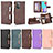 Leather Case Stands Flip Cover Holder BY2 for Samsung Galaxy A52 4G