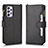 Leather Case Stands Flip Cover Holder BY2 for Samsung Galaxy A53 5G Black