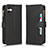 Leather Case Stands Flip Cover Holder BY2 for Samsung Galaxy F04 Black