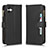 Leather Case Stands Flip Cover Holder BY2 for Samsung Galaxy M04 Black