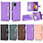 Leather Case Stands Flip Cover Holder BY2 for Samsung Galaxy M12