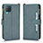 Leather Case Stands Flip Cover Holder BY2 for Samsung Galaxy M12 Green