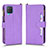 Leather Case Stands Flip Cover Holder BY2 for Samsung Galaxy M12 Purple