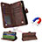 Leather Case Stands Flip Cover Holder BY2 for Samsung Galaxy Note 20 Ultra 5G