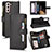 Leather Case Stands Flip Cover Holder BY2 for Samsung Galaxy S24 Plus 5G