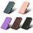 Leather Case Stands Flip Cover Holder BY2 for Sharp Aquos R8s