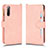 Leather Case Stands Flip Cover Holder BY2 for Sony Xperia 10 II Rose Gold