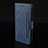 Leather Case Stands Flip Cover Holder BY2 for Xiaomi Mi 12T Pro 5G Blue