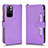 Leather Case Stands Flip Cover Holder BY2 for Xiaomi Poco M4 Pro 5G Purple