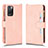 Leather Case Stands Flip Cover Holder BY2 for Xiaomi Redmi 10 (2022) Rose Gold