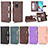 Leather Case Stands Flip Cover Holder BY2 for Xiaomi Redmi 10 4G