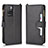 Leather Case Stands Flip Cover Holder BY2 for Xiaomi Redmi 10 4G Black