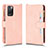Leather Case Stands Flip Cover Holder BY2 for Xiaomi Redmi 10 4G Rose Gold