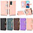 Leather Case Stands Flip Cover Holder BY2 for Xiaomi Redmi Note 10 4G