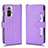 Leather Case Stands Flip Cover Holder BY2 for Xiaomi Redmi Note 10 Pro 4G Purple