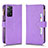 Leather Case Stands Flip Cover Holder BY2 for Xiaomi Redmi Note 11 Pro 4G Purple