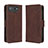 Leather Case Stands Flip Cover Holder BY3 for Asus ROG Phone 7 Brown