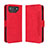 Leather Case Stands Flip Cover Holder BY3 for Asus ROG Phone 7 Red