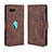 Leather Case Stands Flip Cover Holder BY3 for Asus ROG Phone II ZS660KL Brown