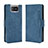 Leather Case Stands Flip Cover Holder BY3 for Asus Zenfone 7 ZS670KS Blue
