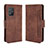 Leather Case Stands Flip Cover Holder BY3 for Asus Zenfone 8 ZS590KS Brown
