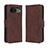 Leather Case Stands Flip Cover Holder BY3 for Google Pixel 8 5G Brown