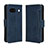 Leather Case Stands Flip Cover Holder BY3 for Google Pixel 8a 5G Blue