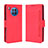 Leather Case Stands Flip Cover Holder BY3 for Huawei Honor 50 Lite Red