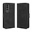 Leather Case Stands Flip Cover Holder BY3 for Huawei Honor 80 Pro 5G Black