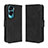 Leather Case Stands Flip Cover Holder BY3 for Huawei Honor 90 Lite 5G Black