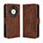 Leather Case Stands Flip Cover Holder BY3 for Huawei Honor Magic6 Lite 5G Brown