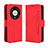 Leather Case Stands Flip Cover Holder BY3 for Huawei Honor Magic6 Lite 5G Red